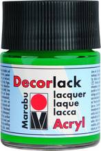 Peinture acrylique brillante Decorlack Vert vif flacon 50 ml