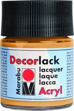 Peinture acrylique brillante Decorlack Or métallique flacon 50 ml