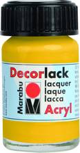 Peinture acrylique brillante Decorlack Jaune moyen flacon 15 ml