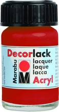 Peinture acrylique brillante Decorlack Cerise flacon 15 ml