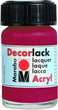 Peinture acrylique brillante Decorlack Rouge carmin flacon 15 ml