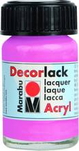 Peinture acrylique brillante Decorlack Rose flacon 15 ml