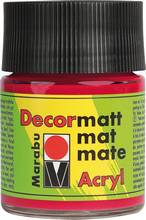 Peinture acrylique mate Decormatt rouge cerise 031 flacon 50 ml