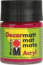 Peinture acrylique mate Decormatt rouge carmin 032 flacon 50 ml