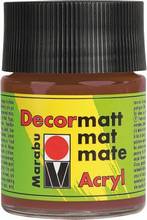 Peinture acrylique mate Decormatt brun clair 047 flacon 50 ml