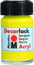 Peinture acrylique brillante Decorlack Jaune flacon 15 ml