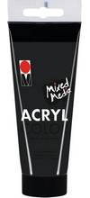 Peinture acrylique Mixed Media AcrylColor noir tube 100 ml