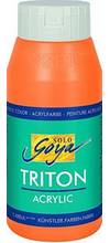 Peinture acrylique basic Solo Goya Triton flacon 750 ml orange