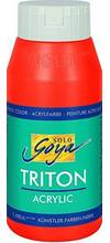Peinture acrylique basic Solo Goya Triton flacon 750 ml rouge
