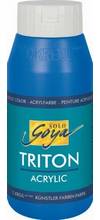 Peinture acrylique basic Solo Goya Triton flacon 750 ml bleu cobalt