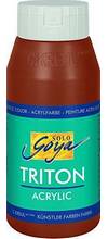 Peinture acrylique basic Solo Goya Triton flacon 750 ml marron oxyde