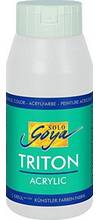 Peinture acrylique basic Solo Goya Triton flacon 750 ml blanc