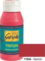 Peinture acrylique basic Solo Goya Triton flacon 750 ml rouge carmin