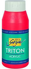Peinture acrylique basic Solo Goya Triton flacon 750 ml rouge cerise