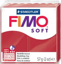 Fimo Soft Pate à modeler à cuire rouge de noël 57 g