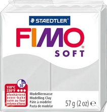 FIMO Soft Pate à modeler à cuire couleur gris dauphin 57 g