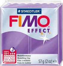Fimo effect Pate à modeler à cuire violet effet translucide 57g