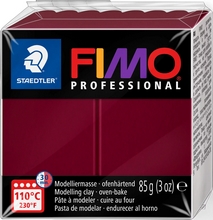 Fimo Professional Pate à modeler à cuire rouge bordeaux 85g