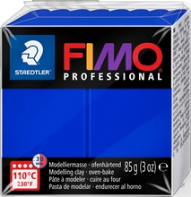 Fimo Professional Pate à modeler à cuire bleu outremer 85g