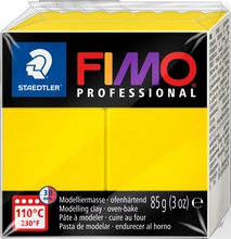 Fimo Professional Pate à modeler à cuire jaune pur 85g