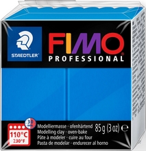 Fimo Professional Pate à modeler à cuire bleu pur 85g