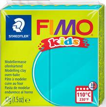 Fimo kids Pate à modeler à cuire bleu turquoise 42g