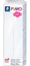 Fimo Soft pate à modeler à cuire blanc 454 g