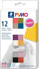 Fimo Soft Kit Fashion de 12 1/2 pains pâte à modeler 25g couleurs Fashion assorties