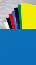 Plats de couverture HiGloss brillant A4 carton 250g bleu par 100