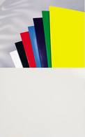 Plats de couverture HiGloss brillant A4 carton 250g blanc par 100
