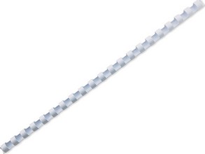 Baguette reliure anneaux plastiques CombBind A4 6 mm blanc par 100