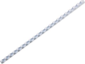 Baguette reliure anneaux plastiques CombBind A4 8 mm blanc par 100