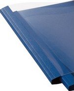 Reliure thermique ThermaBind grain cuir PVC mat 150mic A4 3mm bleu foncé (100)