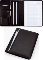 Conférencier serviette-écritoire Cremona cuir nappa noir format A4