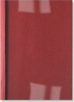Reliure thermique ThermaBind grain cuir PVC mat 150mic A4 3mm rouge (100)
