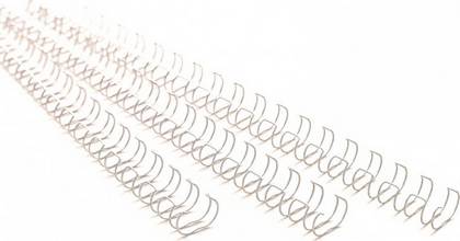 Baguettes 21 anneaux US métalliques WireBind A4, 10mm, boite de 100, blanc