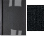 Reliure thermique toilée lin PVC mat 150mic A4 dos 1,5mm noir 100 pieces
