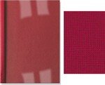 Reliure thermique toilée lin PVC mat 150mic A4 dos 1,5mm rouge 100 pieces