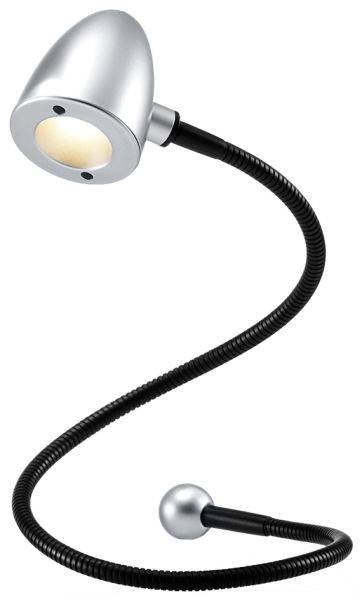 Lampe LED USB Snake 100 lumen lumière blanc chaud 3000K argent