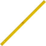 Règle tableau bois 1 m jaune laqué