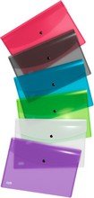 Pochette document A4 L335xH238mm plastique Hawai coloris assortis