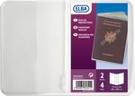 Etui protection transparent cristal 2 volets Passeport 88x125mm