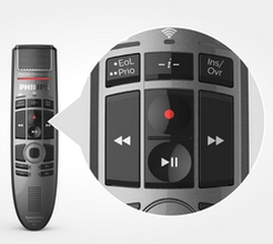 Microphone de dictée SpeechMike Premium Air SMP4000 avec bouton poussoir