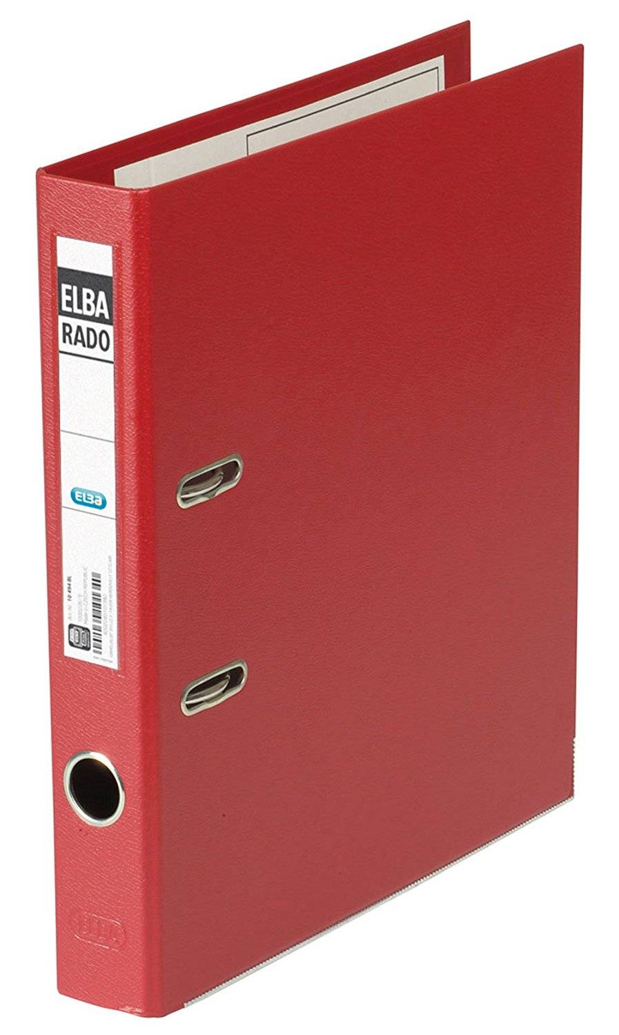 Classeur levier A4 ELBA Rado carton plastifié PVC bord métal Dos 50 mm rouge