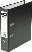 Classeur A4 levier ELBA rado classique lux brillant Dos 80 mm noir