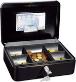 Caisses à monnaies avec clip 25 x 18 x 9 cm noir