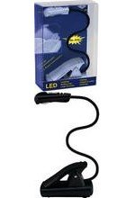 Lampe de lecture mobil, 1 LED noir