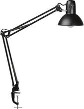 Lampe de bureau led Maul study lumière blanc neutre 4000k noire avec pince