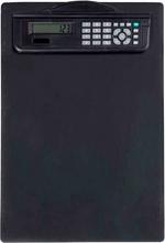 Porte-bloc plastique calculatrice solaire A4 L230xH340mm noir