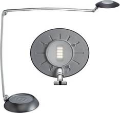 Lampe bureau LED MAULspace lumière variable blanc neutre 4100k argent noir